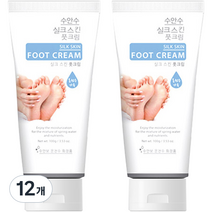 에네스티 온천수 실크스킨 풋크림, 100g, 12개