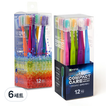 부광약품 얇은헤드 칫솔 12p + 아트컬렉션 12p, 6세트
