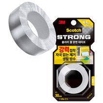 스카치 클리어 겔 양면테이프 30mm x 1.5m, 1개