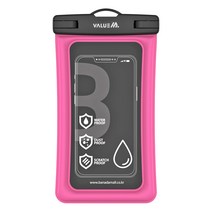 밸류엠 프리미엄 스마트폰 방수팩 L, 핑크, 1개