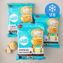 삼립 카페스노우 쿠키앤크림 왕슈 (냉동), 108g, 12입