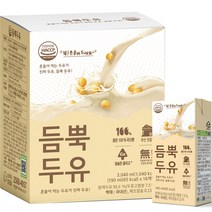유기농마루 듬뿍두유 담백한맛, 190ml, 16개입