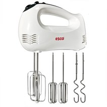 에스코 핸드믹서 300WATT + 거품기날 3종 세트, QF-0519H