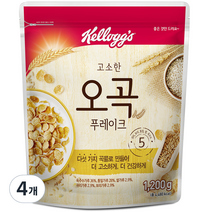 켈로그 고소한 오곡 푸레이크, 1200g, 4개