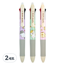 핑크풋 3000 냥냥이 지워지는 3색펜 3종 세트, 혼합색상, 2세트