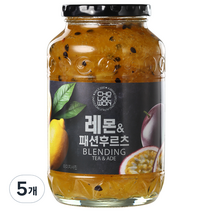 초록원 레몬 앤 패션후르츠 액상차, 1kg, 1개입, 5개