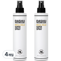 다슈 포 맨 프리미엄 메가 홀드 슈퍼 스프레이, 250ml, 4개입
