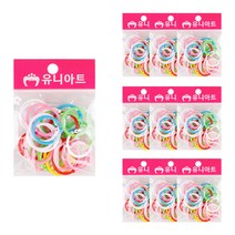 유니아트 1000 칼라링 만들기재료 중, 혼합 색상, 10개입