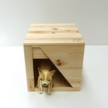 라뜰리에드보아 걍집쓰리 소형 원목강아지집 하드하우스