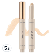 미샤 스테이 스틱 컨실러 하이커버 2.8g, 21호 바닐라, 5개