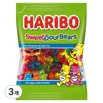하리보 스위트사우어 베어스 젤리, 175g, 3개