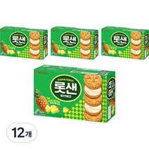롯데샌드 파인애플 6p, 315g, 12개