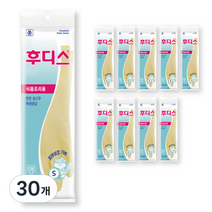후디스 고무장갑 S, 아이보리, 30개