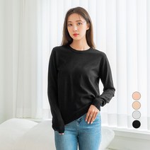 캐럿 여성용 데일리 라운드넥 니트
