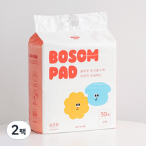 바잇미 강아지 보솜 배변패드 50매, 50매입, 2팩