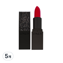 스타일71 벨벳립스틱 VER 2 3.5g, S1(립스틱), 블랙글리터(케이스), 5개
