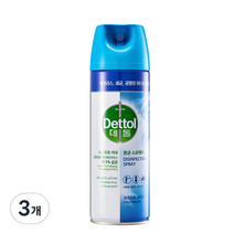 데톨 항균 스프레이 크리스프 브리즈, 450ml, 3개