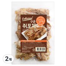 해맑은푸드 구운 쥐포채, 200g, 2개