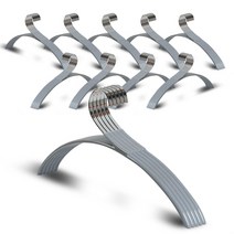 마켓플랜 목늘어남 방지 논슬립 옷걸이, 그레이, 50개입