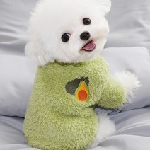 딩동펫 반려동물 극세사 후리스 과일 티셔츠, 아보카도