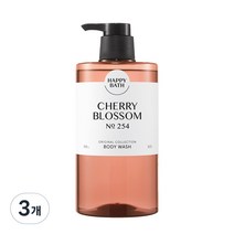 해피바스 오리지널 컬렉션 바디워시 체리블로섬향, 910g, 3개
