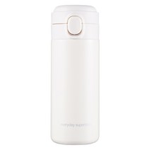 코멧 심플 원터치 텀블러, 아이보리, 350ml, 1개