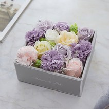 하우쎈스 조화 플라워 용돈박스, 바이올렛
