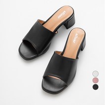 아피나르 베이직 원스트랩 뮬 슬리퍼 (5cm Heel)