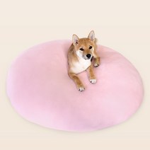 [워킨위드덮자] 펫코노미 반려동물 찹쌀모찌 필로우 쿠션, 핑크
