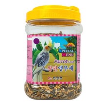 재롱이 프리미엄 왕관 앵무새 사료, 900g, 1개
