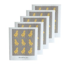 푸르니엘 북유럽 일러스트 행주 새끼오리, 5개