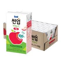 썬업 VITA-C 머스캣/애플 125ml X 24, 썬업 VITA-C 애플 125ml X 24