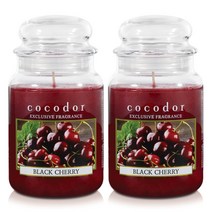 코코도르 라지자 캔들, 2개, 블랙 체리