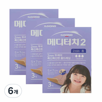 메디터치 2 폼드레싱 밴드 2mm, 6개