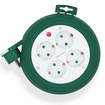 포엘지 코드릴 전선릴선 4구 그린 LGA-MT430R, 3m, 1개