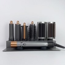 해안 호환용 헤어 드라이기 거치대 싱글 6cell, 메탈그레이(거치대), 블랙(실리콘툴), 1개