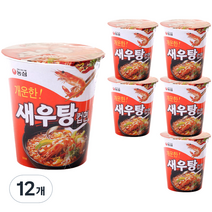농심 새우탕컵 67g, 12개