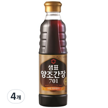 샘표 양조간장 701, 500ml, 4개