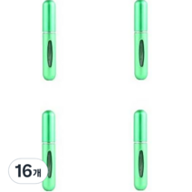다해유 휴대용 향수 스프레이통 5ml, 그린, 16개