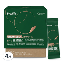 대상웰라이프 면역엔 클로렐라, 81g, 4개