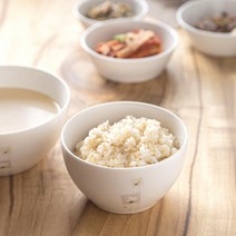 본차이나 솜꽃 공기 대접 세트 8p, 화이트, 공기 4p + 대접 4p