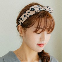 채니봉봉 웜 레오파드 반다나 헤어밴드