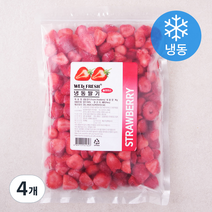 웰프레쉬 슬라이스 딸기 (냉동), 1kg, 4개