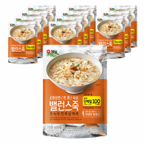 샘표 밸런스죽 통녹두 전복 삼계죽, 420g, 12개
