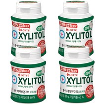 롯데제과 자일리톨 오리지날 츄잉껌, 87g, 4개