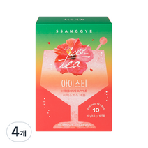 쌍계명차 히비스커스 애플 아이스티 10p, 10g, 4개