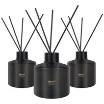 에어아트 에어테리어 아로마 디퓨저 200ml x 3p + 리드스틱 15p 세트, 그린 소일