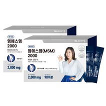 비타민마을 MSM 2000 식이유황 분말 무릎관절 영양제 90p, 2개, 183.6g