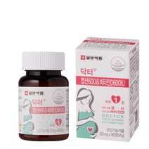 일양약품 닥터플러스 엽산 600 앤 비타민D600, 2개, 54g