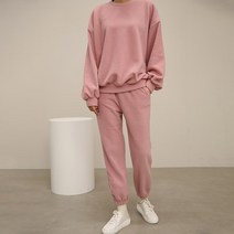 오키진 여성용 후리스 트레이닝 상하의 세트